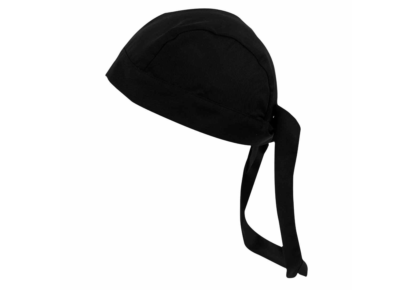 Bandana kokale / kokamüts, must, polycotton