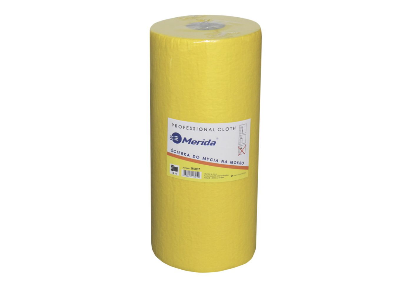 Korduvkasutatav koristuslapp rullis, 14 m, 32 tk, Merida