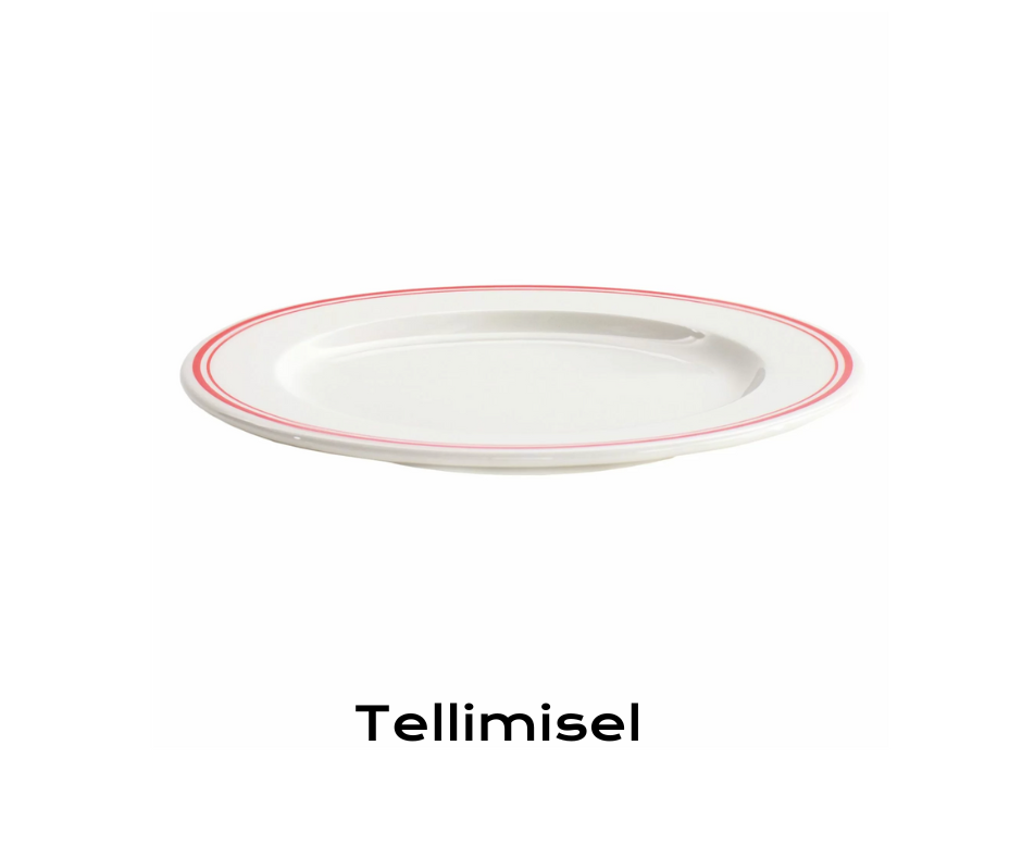 Taldrik punaste triipudega 270 mm, Forte Rivo Verlo, portselan