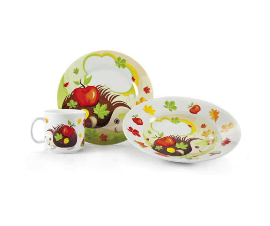 Lastenõude komplekt Siil, portselan