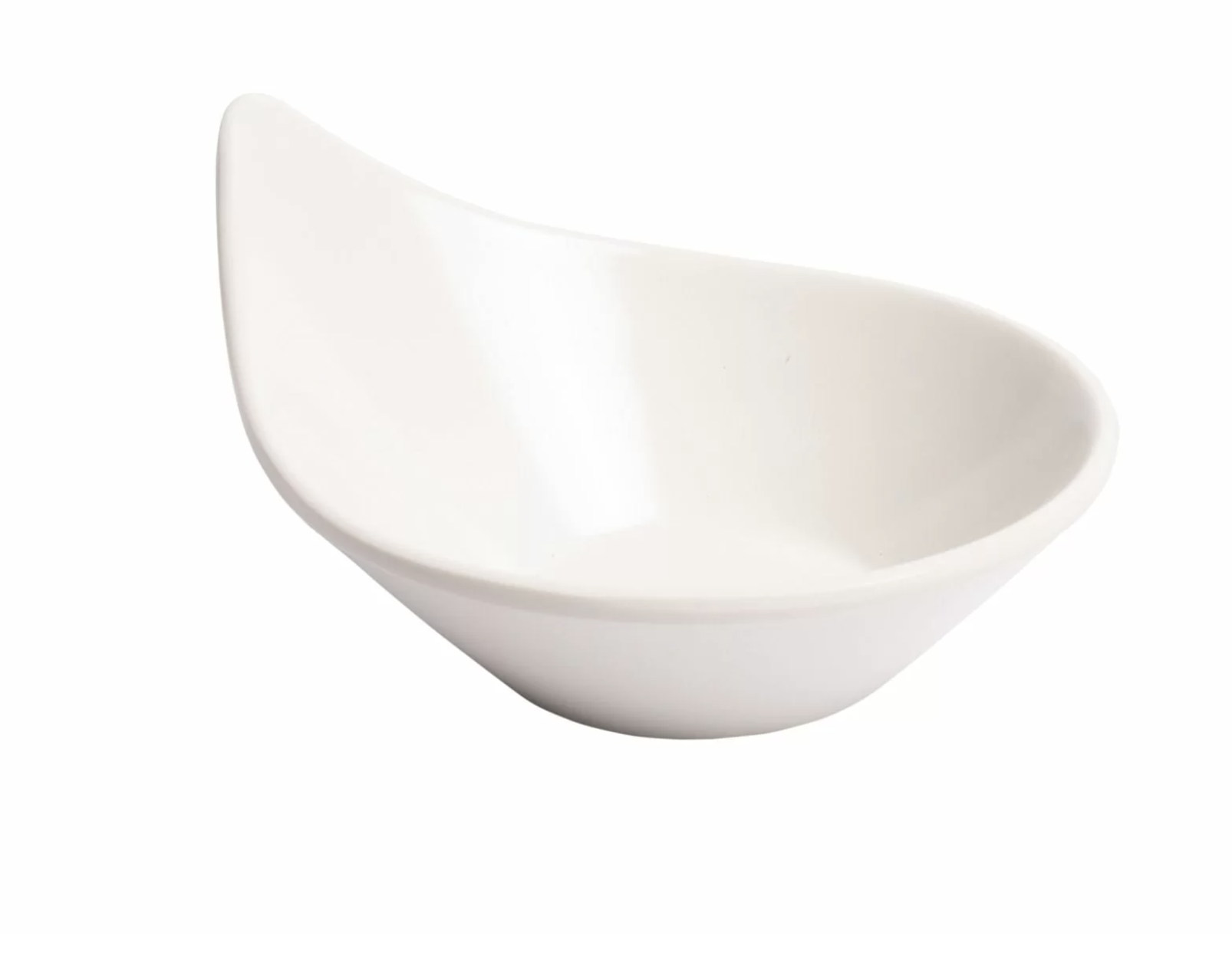 Tilgakujuline dipitops / kastmetops 70 ml, valge, melamiin