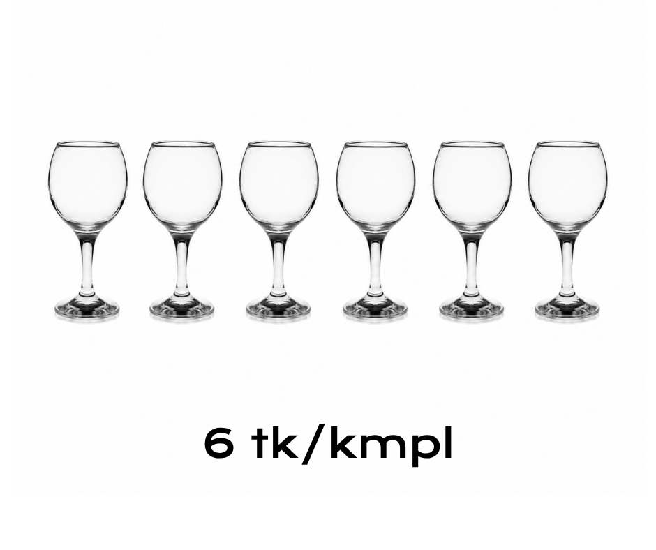 Veiniklaas / veeklaas Bistro 290 ml – 6 tk