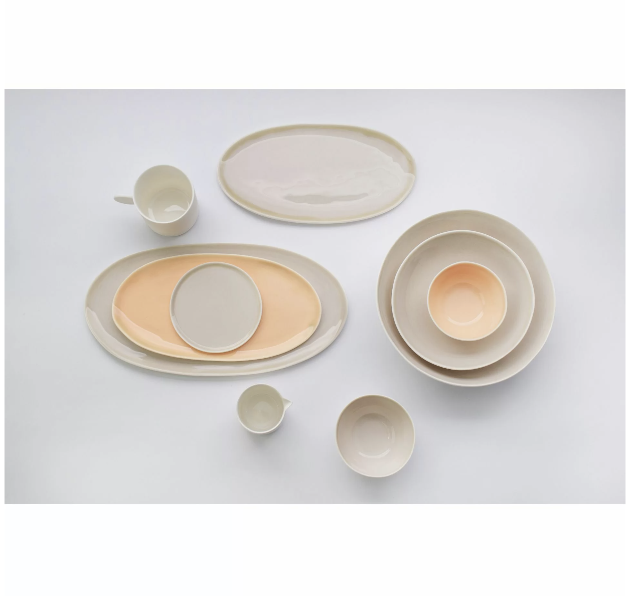 Ovaalne vaagen 34.5x15 cm Verlo Eter, portselan, beež