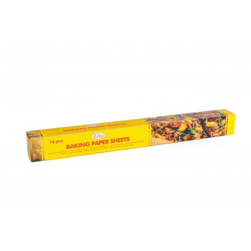 Küpsetuspaber lehtedena 38cm x 42cm, 16tk, pruun