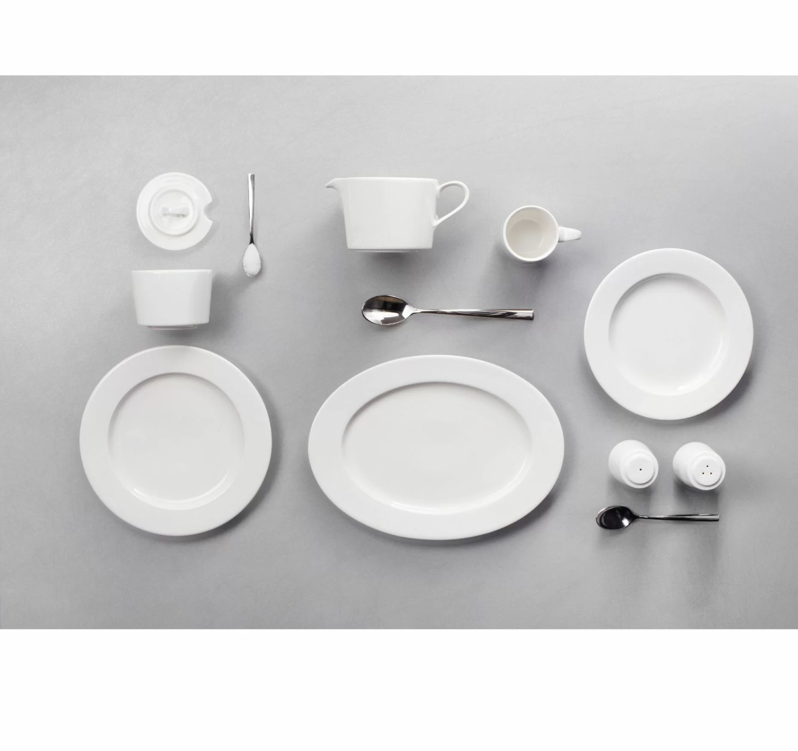 Taldrik 19cm Verlo Forte, portselan, elevandiluu valge