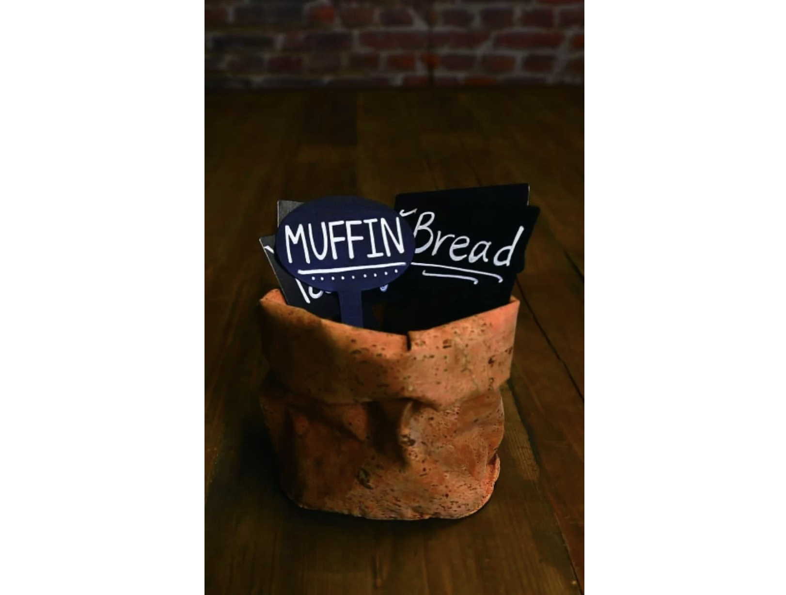 Lauakaart / kriiditahvel must 7.8x16cm, 6 tk, polüpropeen