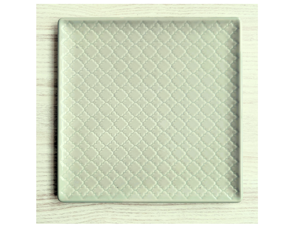 Kandiline taldrik Marrakesz, 205 x 205 mm, oliiviroheline portselan