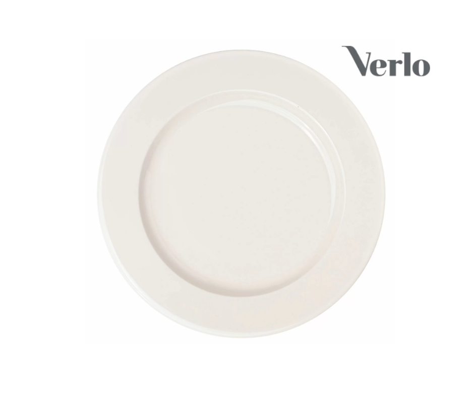 Taldrik 24cm Verlo Forte, portselan, elevandiluu valge