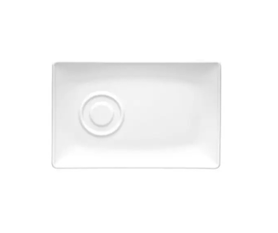 Alustaldrik Paula, 200 x 130 mm, valge, portselan