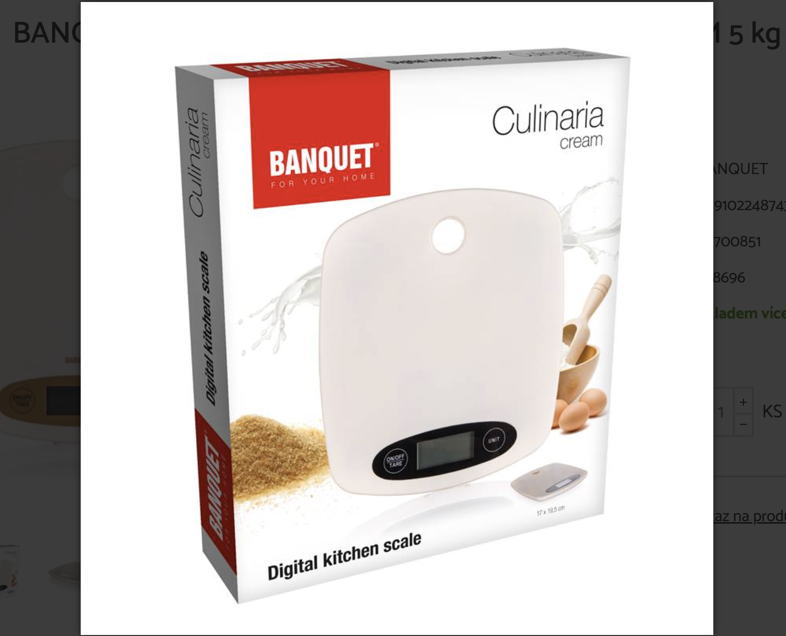 Digitaalne köögikaal Culinaria cream