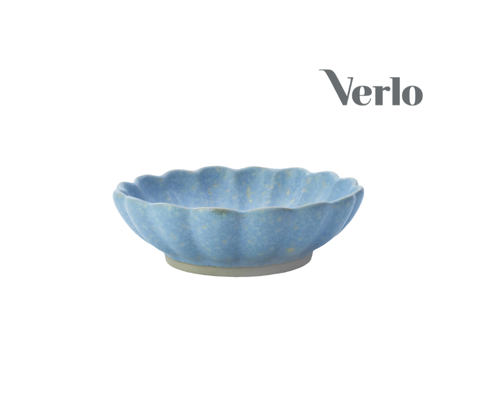 Väike lillekujuline kauss 220ml Verlo Woda, sinine, portselan