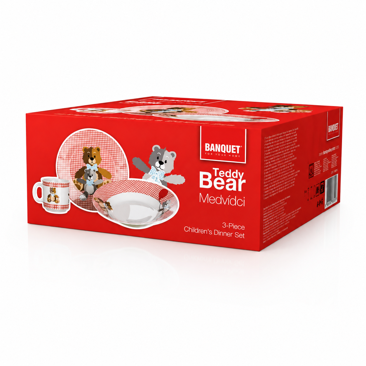 Portselanist lastenõude komplekt Teddy Bear kinkekarbis