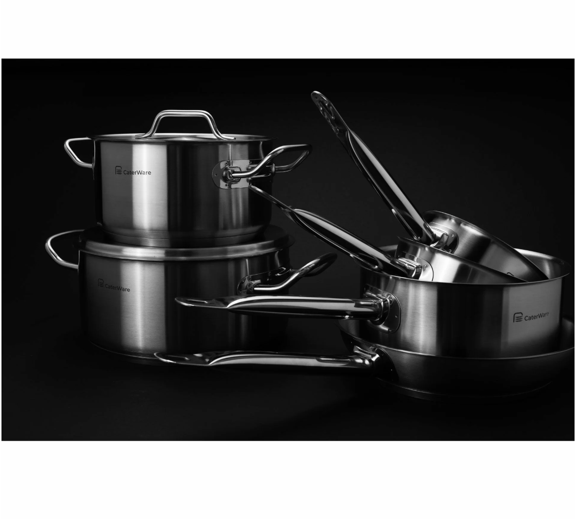 Pott kaanega 7 liitrit, roostevaba teras, Caterware