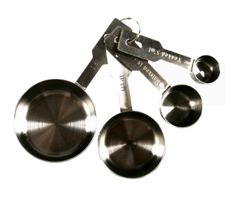 Mõõdulusikad komplekt 4tk roostevaba teras