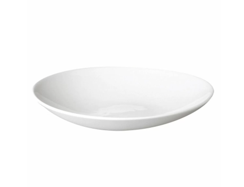 Madal salatikauss 1.2 liitrit, portselan, soe valge