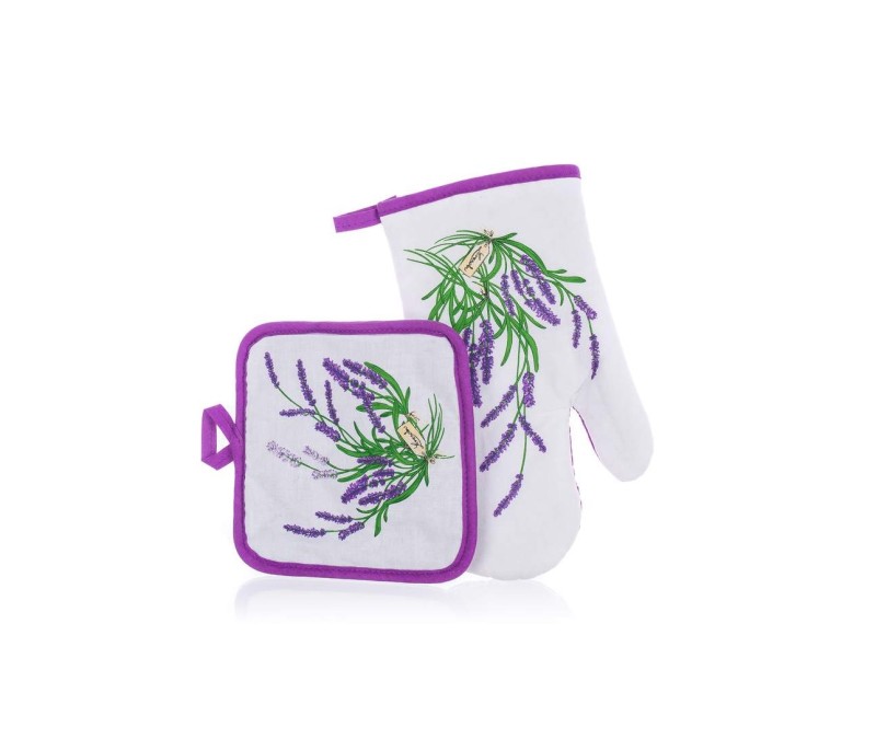 Pajakinnas ja -lapp Lavendel, tekstiil