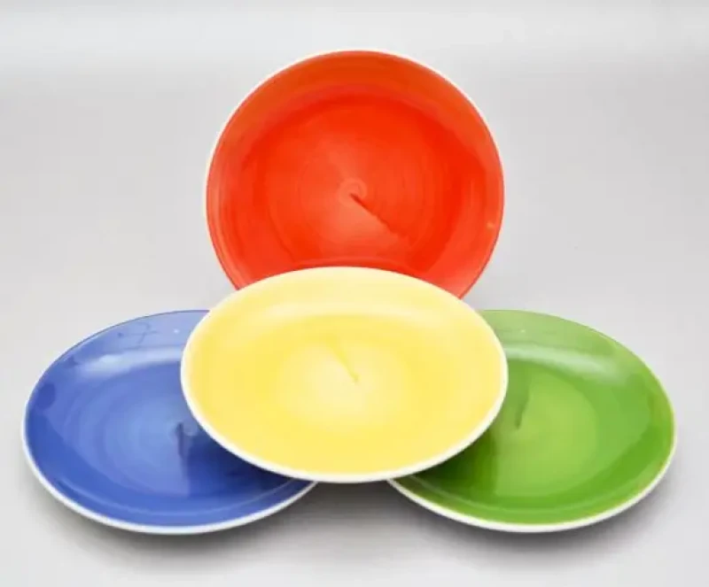 Taldrik sinine 170 mm käsiti värvitud portselan
