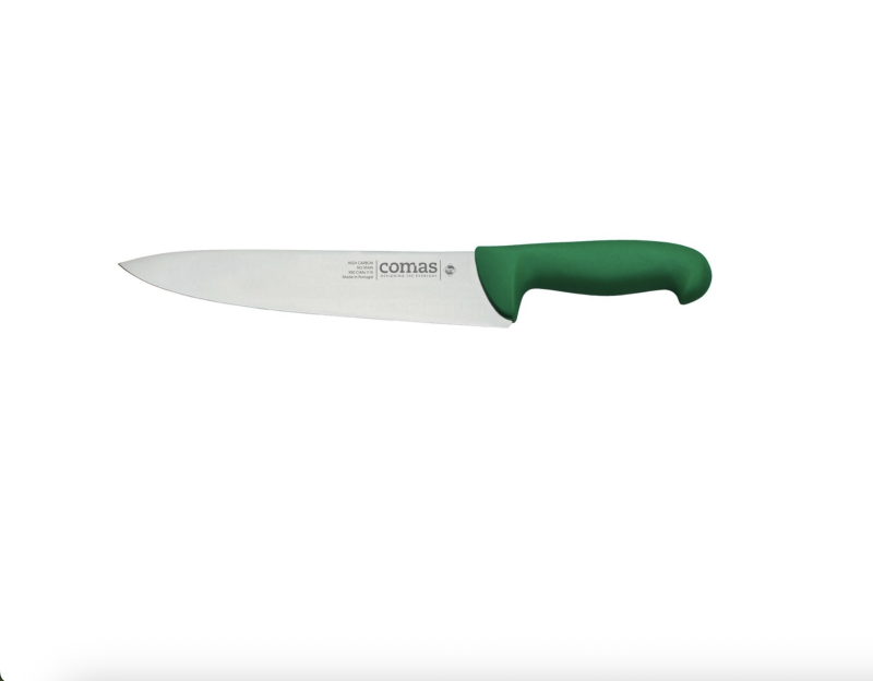 Kokanuga roostevaba tera 20 cm, roheline käepide
