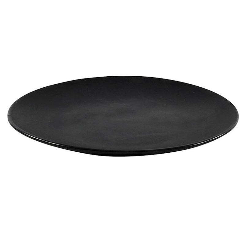 Taldrik Must, 210 mm, keraamika