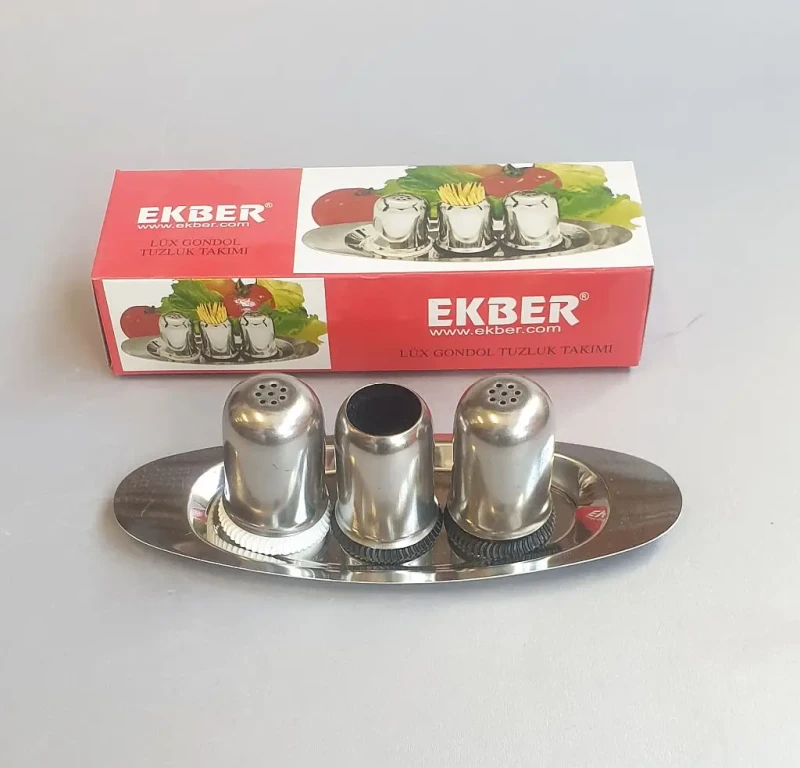 Maitseainete komplekt alusel, roostevaba teras