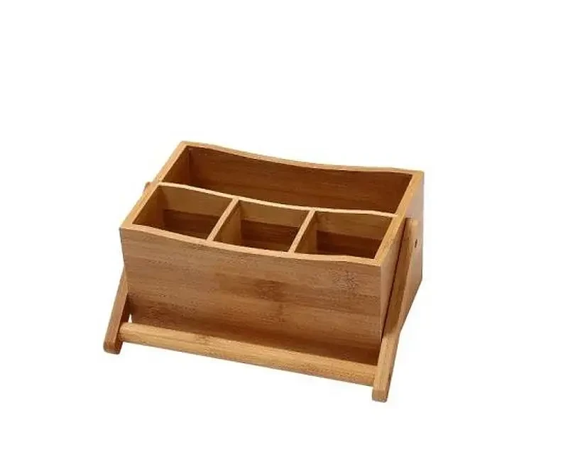 Söögiriistade hoidik Bamboo sangaga, 230 x 140 x 235 mm, bambus