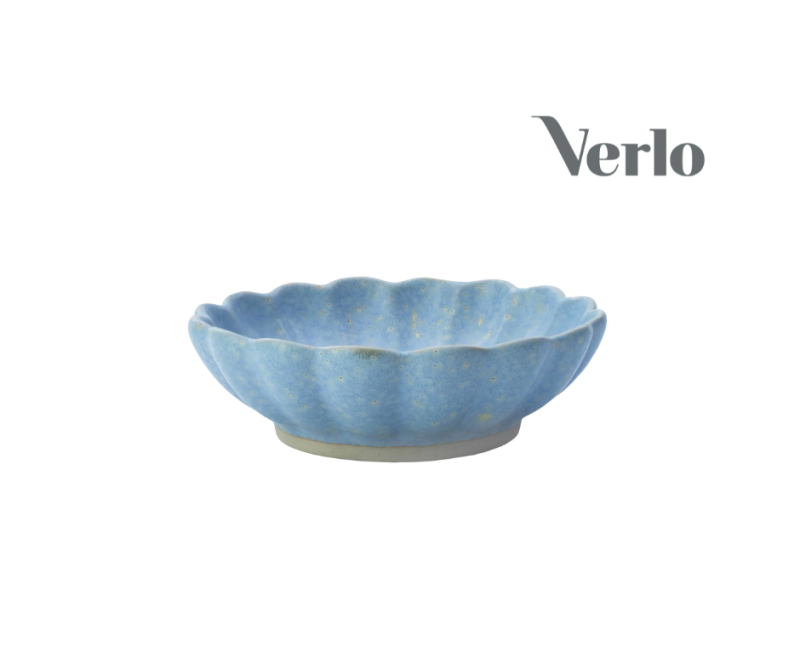 Väike lillekujuline kauss 220ml Verlo Woda, sinine, portselan