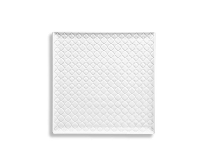 Kandiline taldrik Marrakesz, 255 x 255 mm, valge portselan