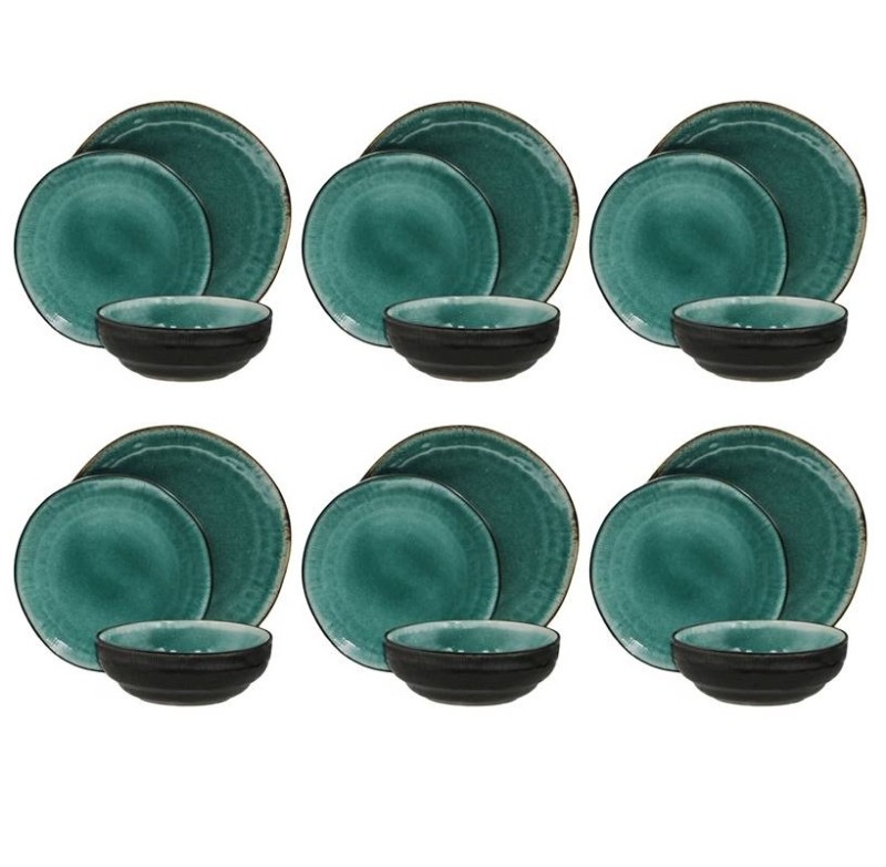 Lauanõude komplekt Retro, 18 osa, keraamika